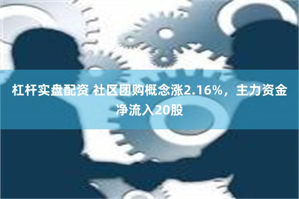 杠杆实盘配资 社区团购概念涨2.16%，主力资金净流入20股