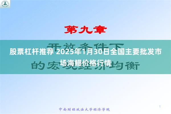 股票杠杆推荐 2025年1月30日全国主要批发市场海鳗价格行情