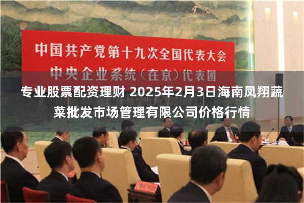 专业股票配资理财 2025年2月3日海南凤翔蔬菜批发市场管理有限公司价格行情